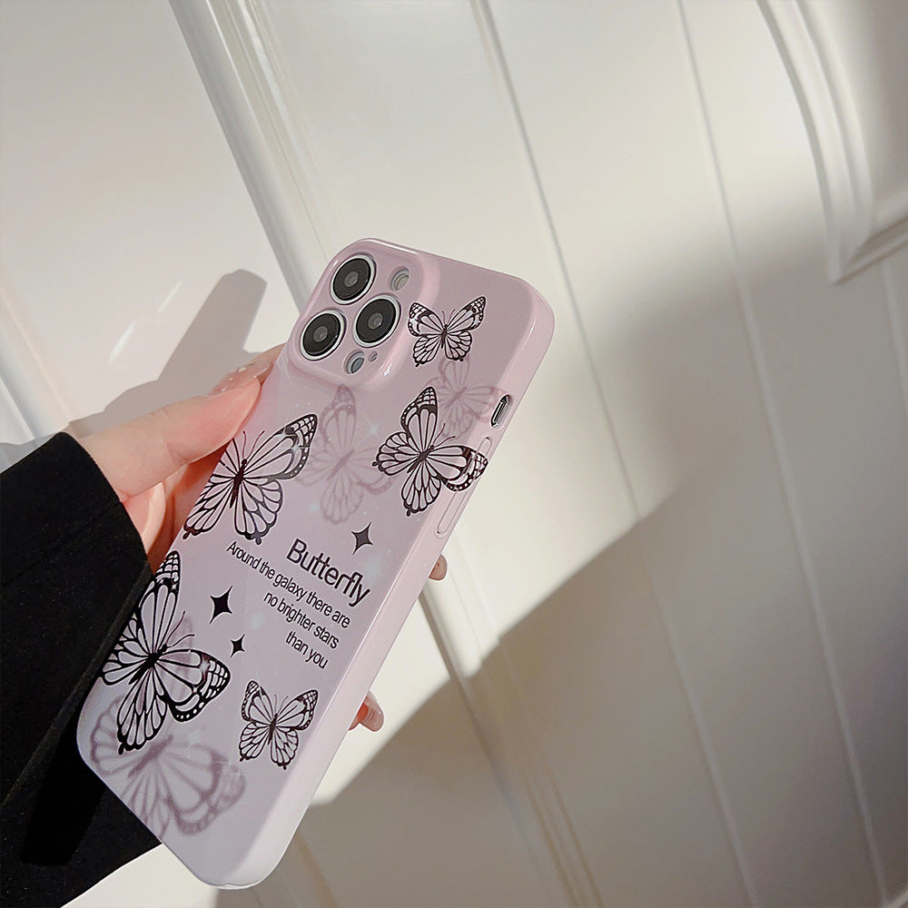 Phantom Black Butterfly iPhone Case