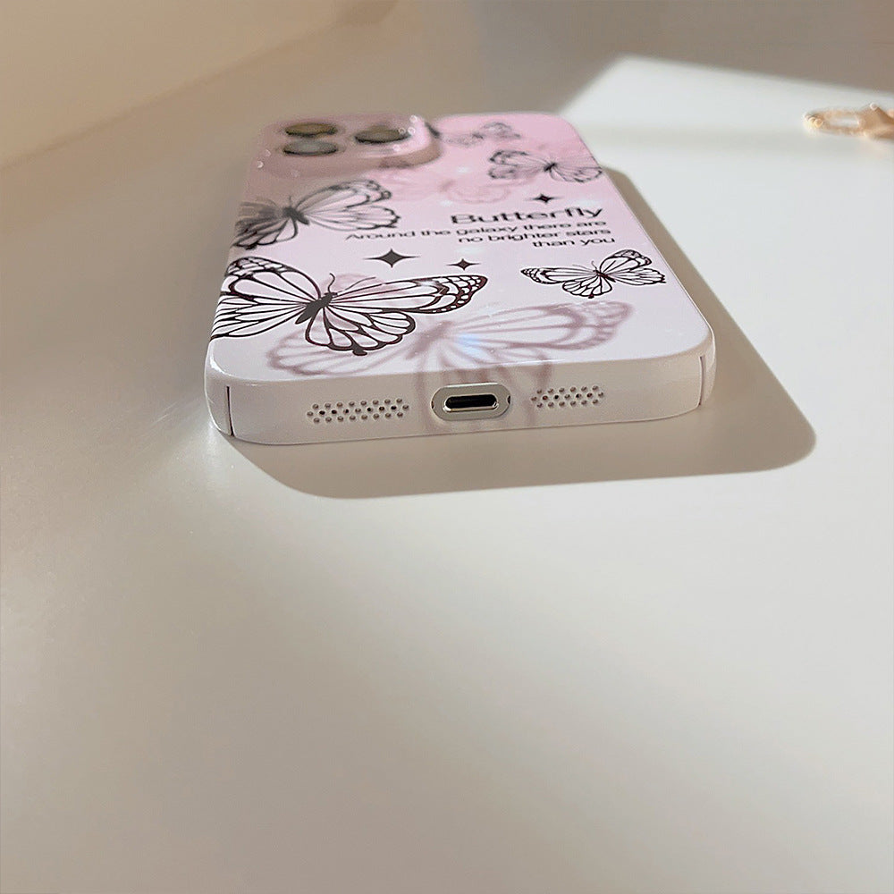 Phantom Black Butterfly iPhone Case