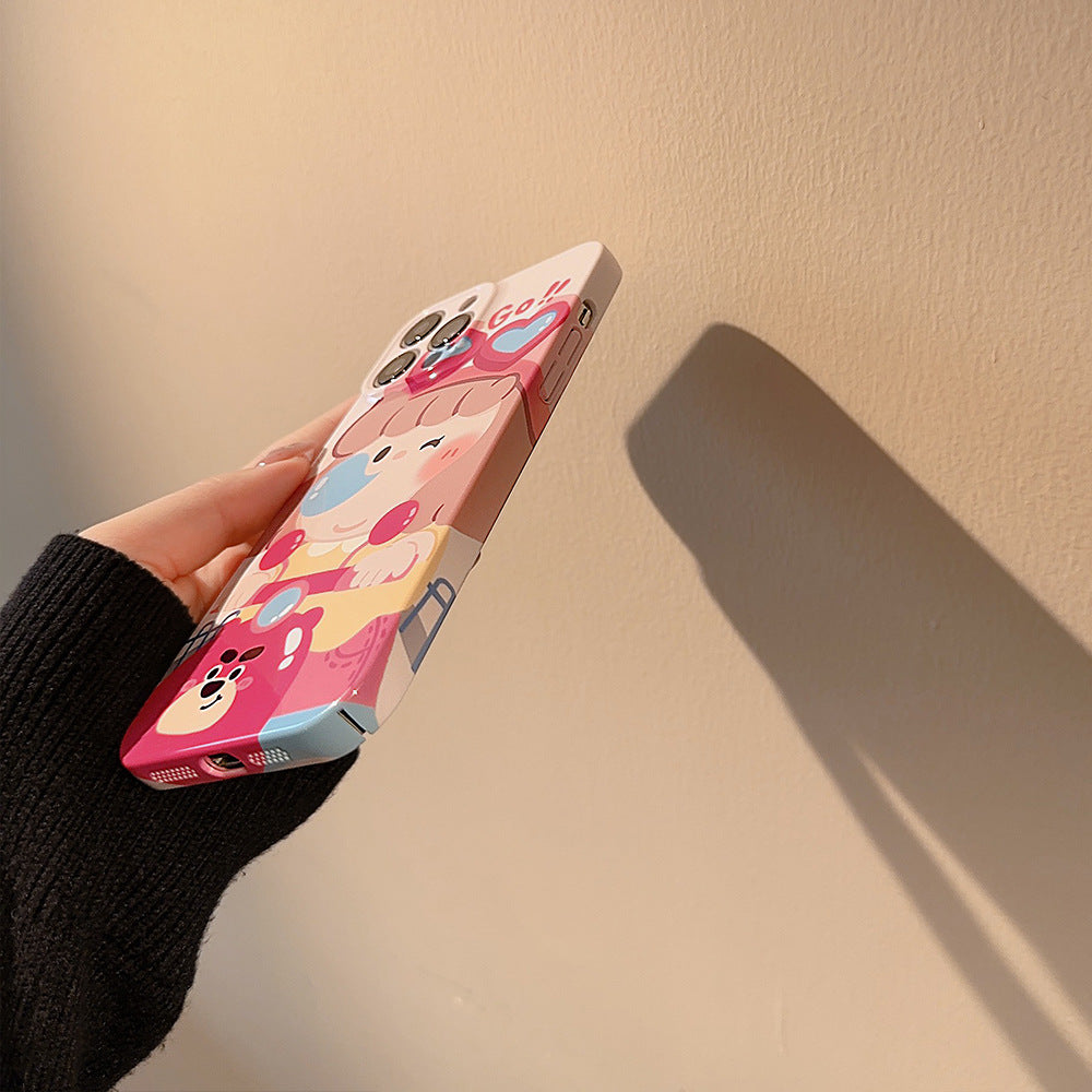 Motorcycle Girl iPhone Case