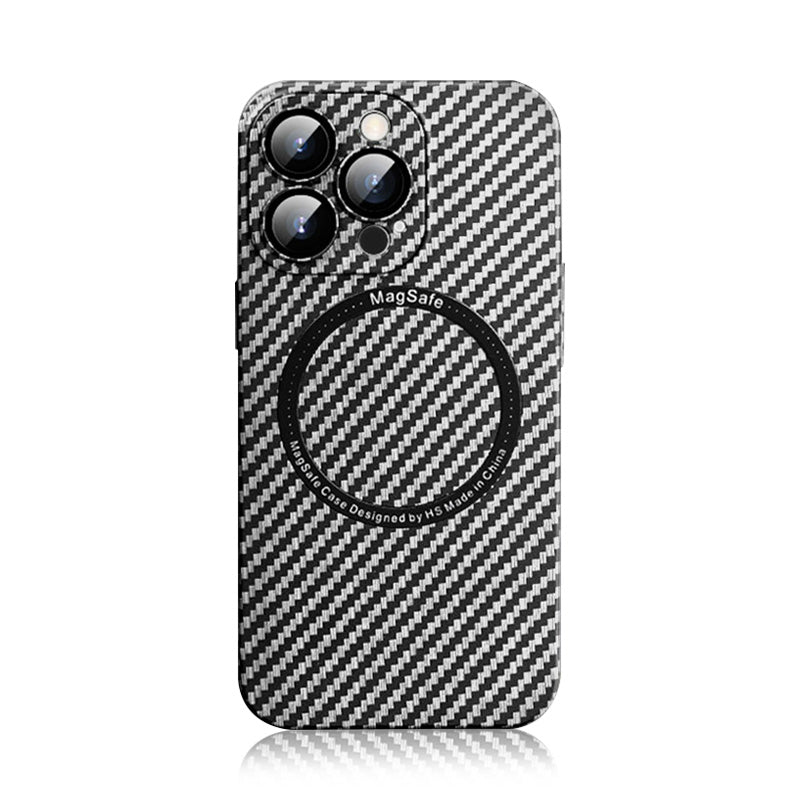 Carbon Fiber Texture iPhone case With MagSafe