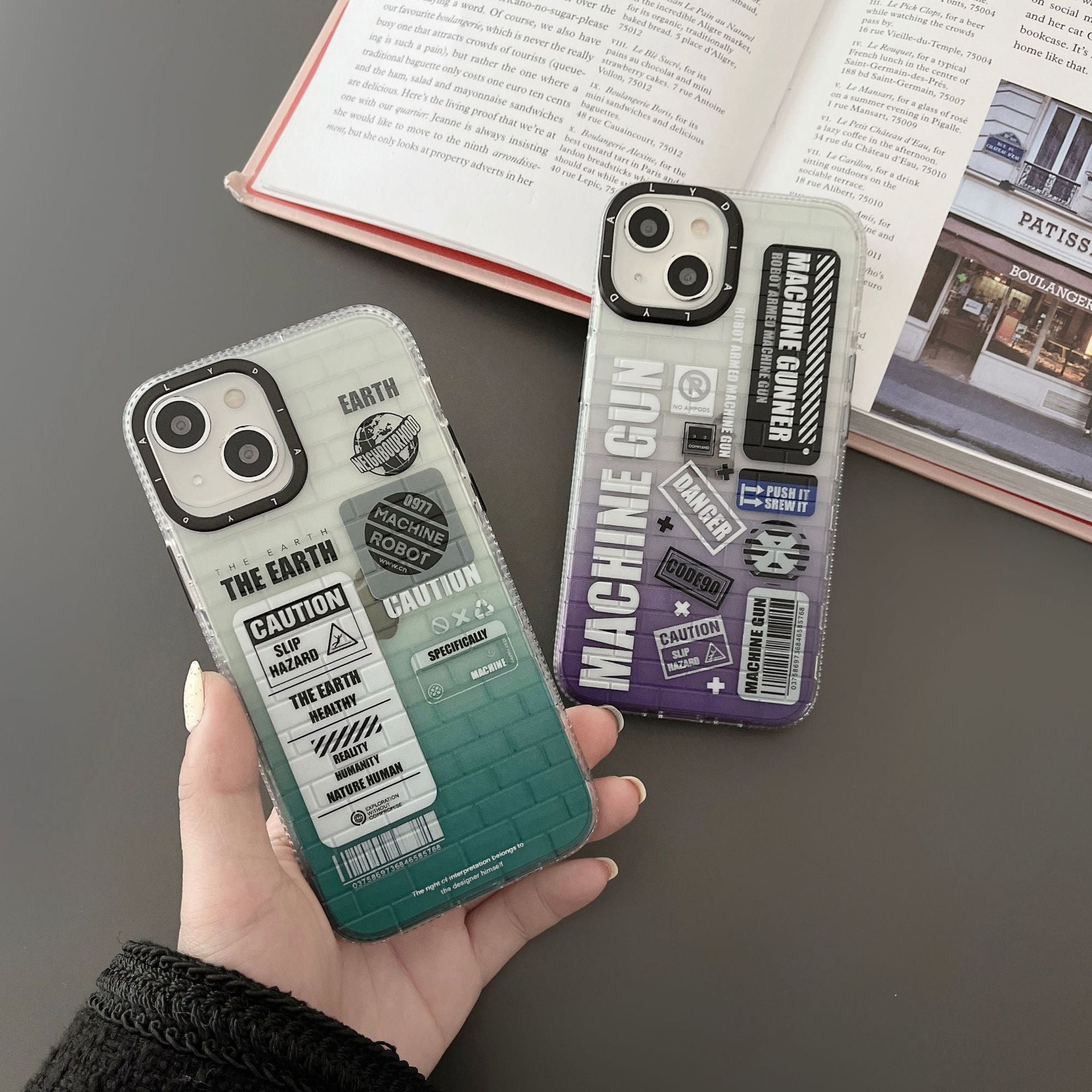 ''Humans and the Earth'' iPhone Case