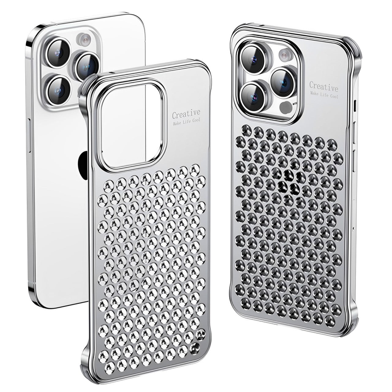 Metal Aluminum Honeycomb Cooling iPhone Case