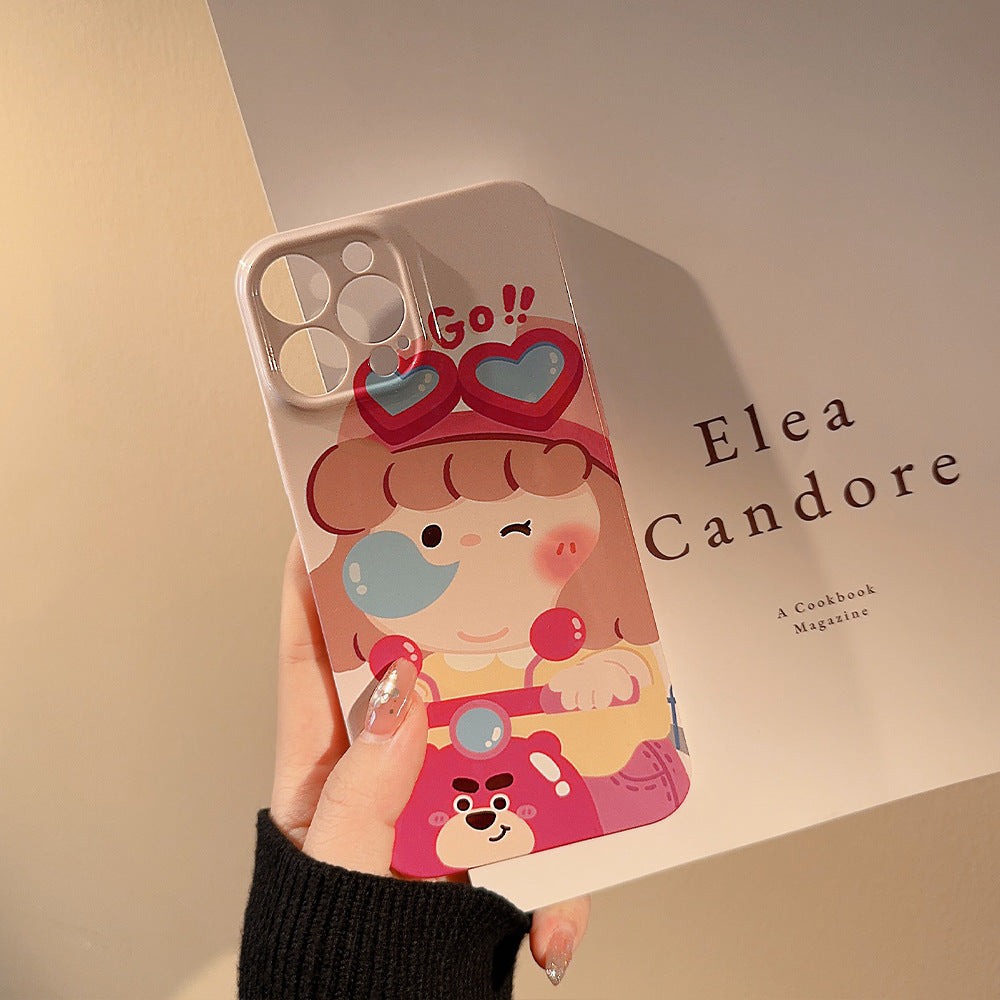 Motorcycle Girl iPhone Case