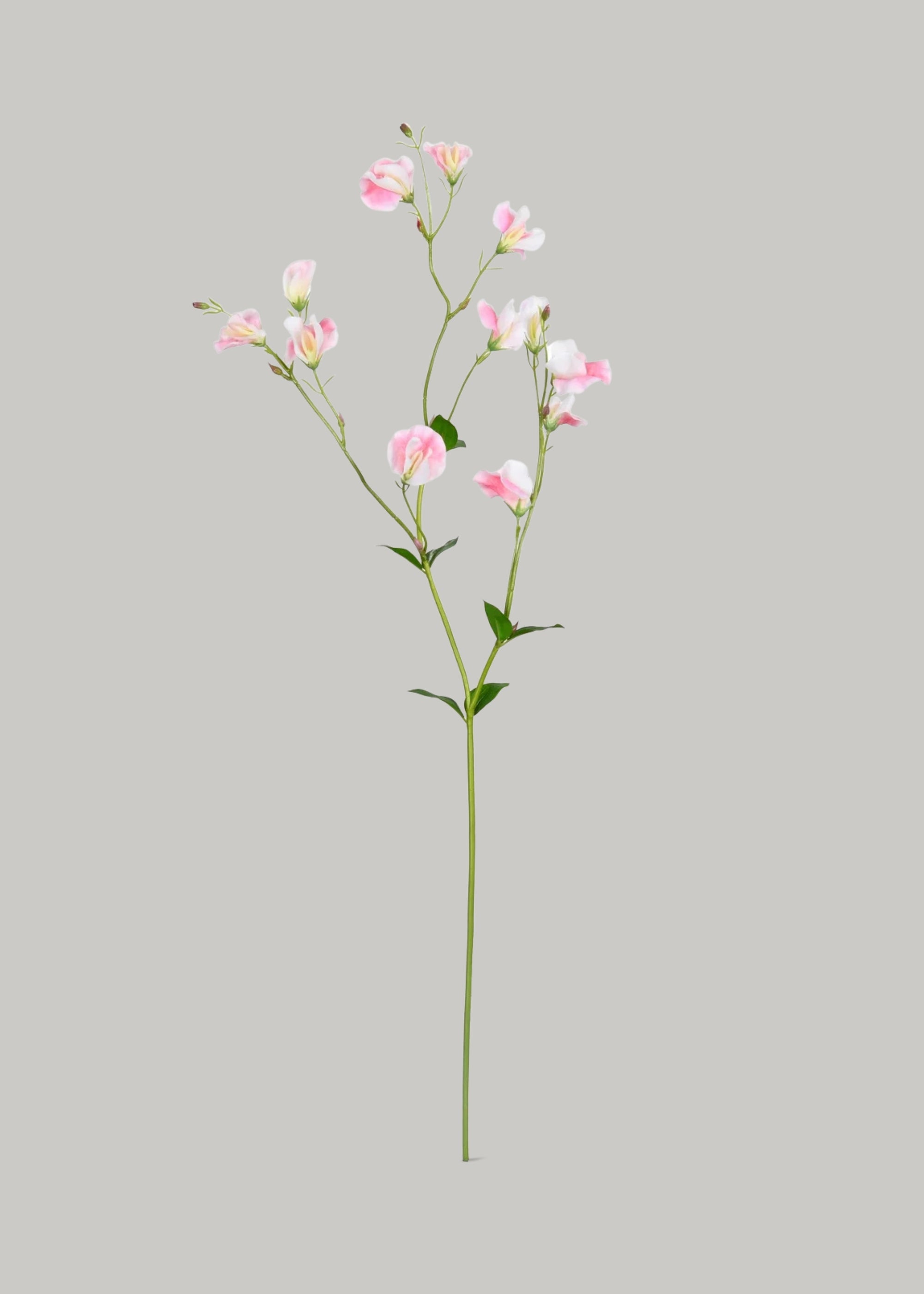 ピンクと白の造花スイートピーワイルドフラワー - 32インチ
